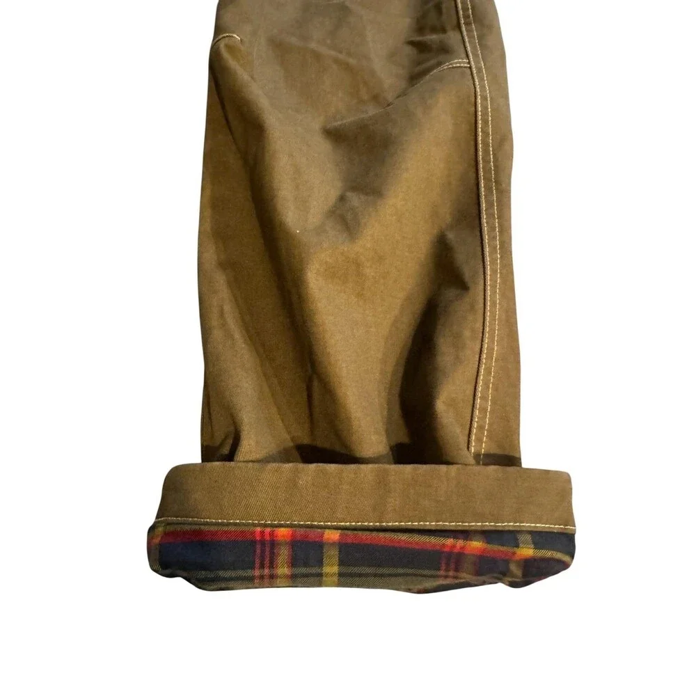 Kuhl Hot Rydr Pants Mens 34x32 Brown Flannel Lined Stretch Winter Workwear